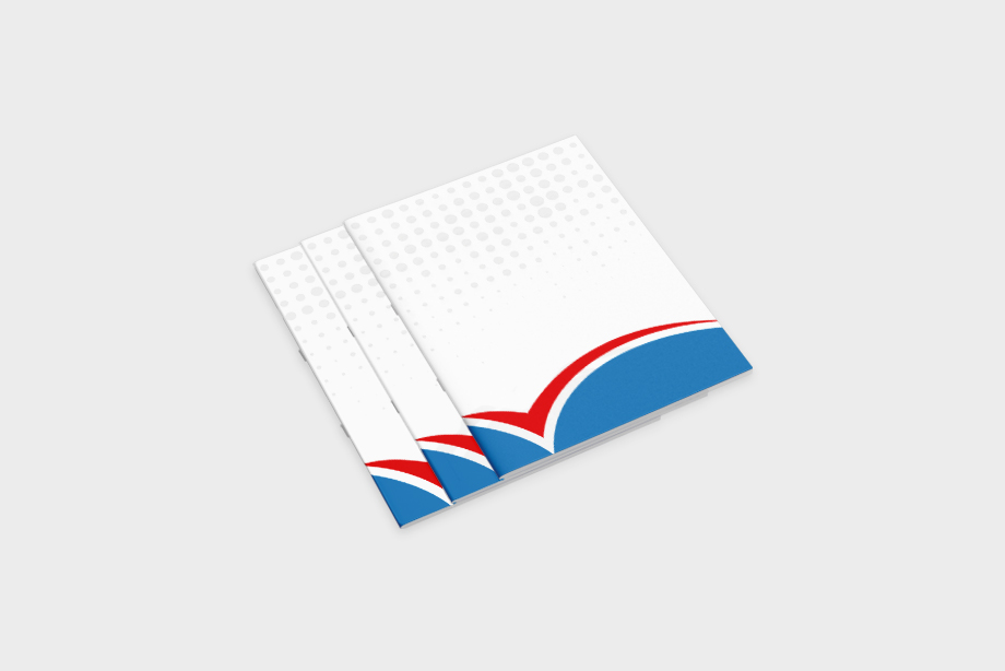 Geheftete Speisekarten nebeneinander dargestellt – einheitliches Design für den Gastronomiebereich